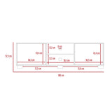 Rack de TV Classic Avellana y Wengue 180x52.5cm para TV Hasta 70" Pulgadas con Cuatro Compartimientos - MUEBLES DE TV | Bylmo