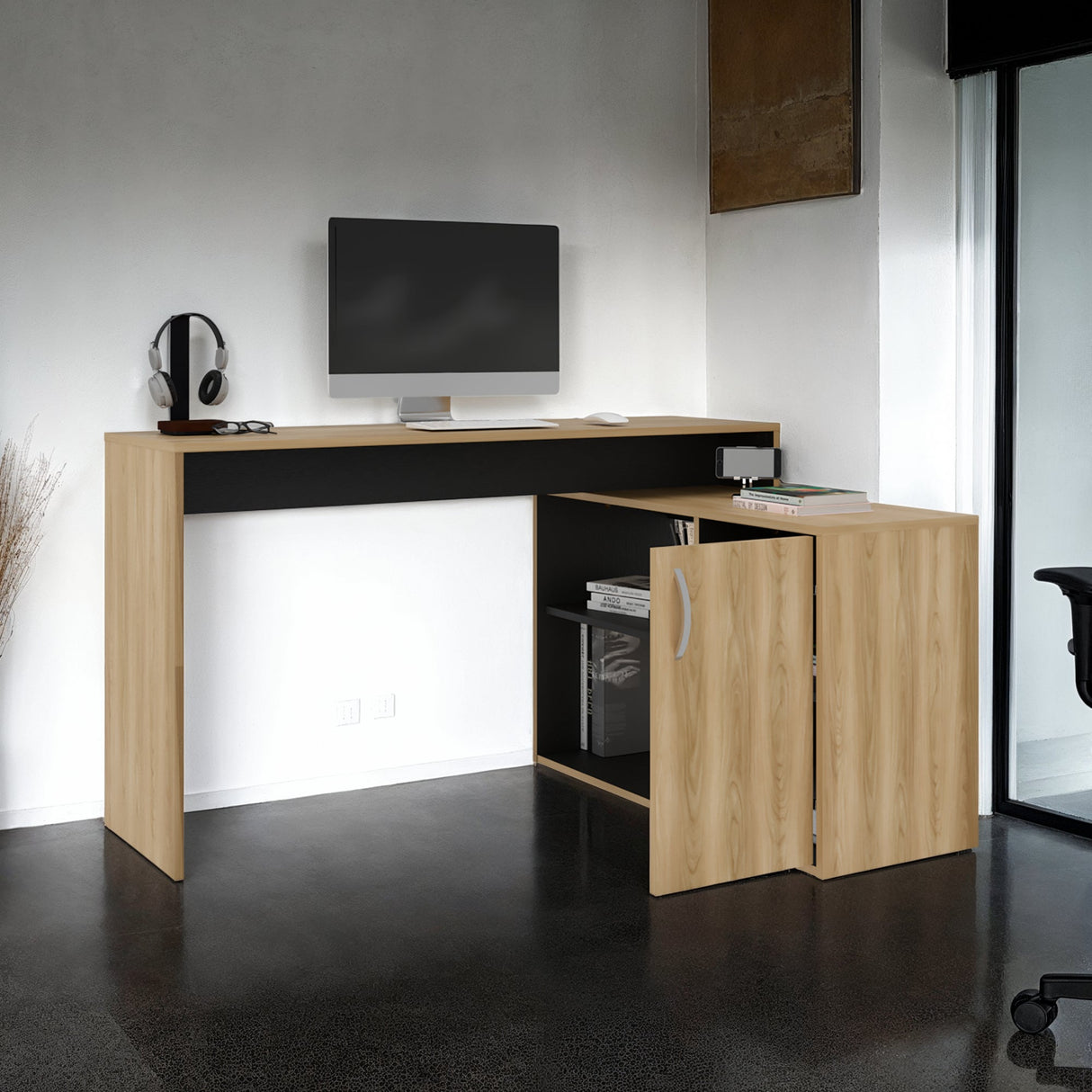 Escritorio Axis Eco Fresno Wengue - vista 8