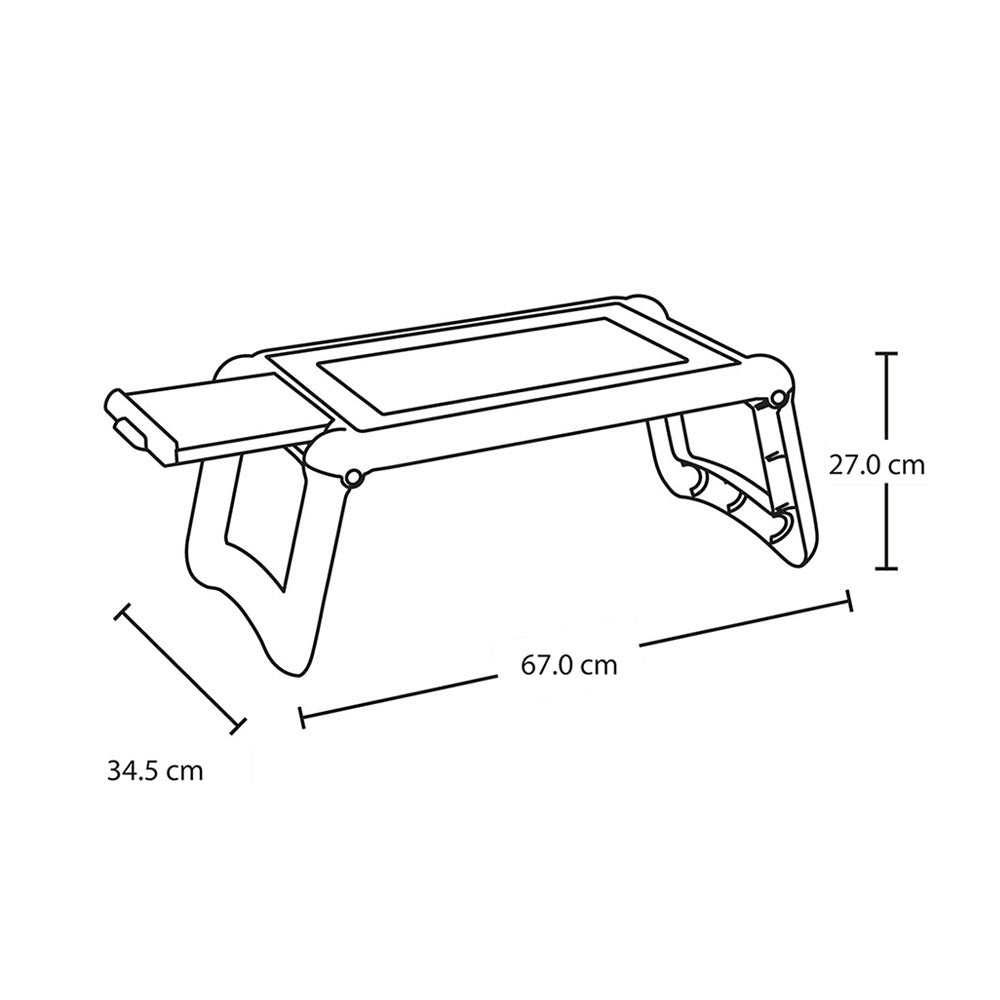 Mesa Portátil Rimax Taupe 67x27cm Rectangular con Patas Plegables - BANDEJAS PARA SERVIR | Bylmo