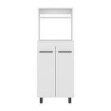 Mueble Microondas Alani Blanco 60x140cm con Dos Puertas y con Patas - ALACENAS Y MUEBLES MICROONDAS | Bylmo