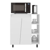 Mueble Microondas Cesena Blanco 80x92.2cm con Dos Puertas y con Patas - ALACENAS Y MUEBLES MICROONDAS | Bylmo