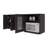 Mueble Superior de Cocina Hasselt Wengue 150x60cm con Tres Puertas y con Dos Entrepaños - MUEBLES SUPERIORES DE COCINA | Bylmo