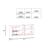 Mueble Superior de Cocina Hasselt Wengue 150x60cm con Tres Puertas y con Dos Entrepaños - MUEBLES SUPERIORES DE COCINA | Bylmo