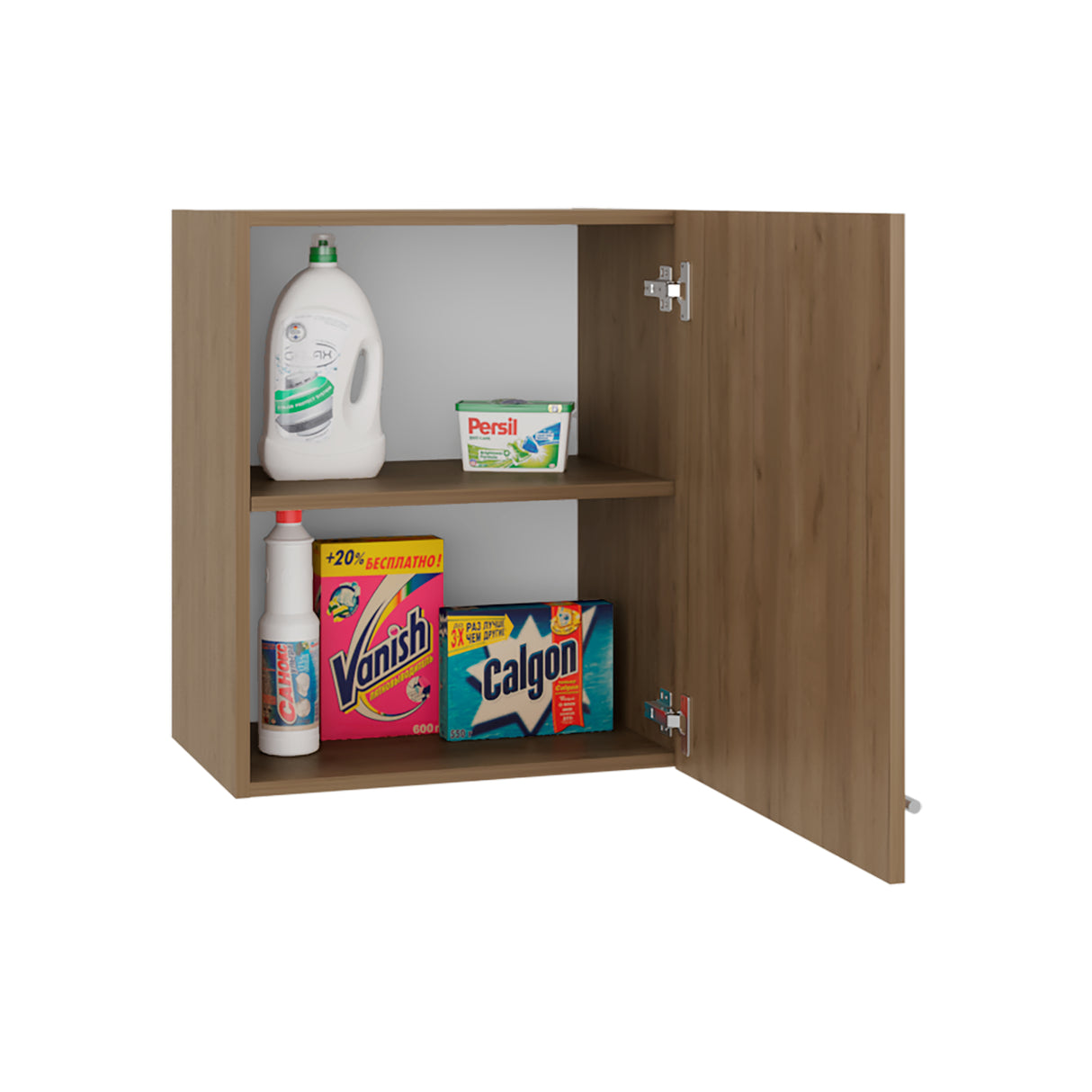 Mueble Superior de Cocina Manchester Fresno 50x60cm con Una Puerta y con Un Entrepaño - MUEBLES SUPERIORES DE COCINA | Bylmo