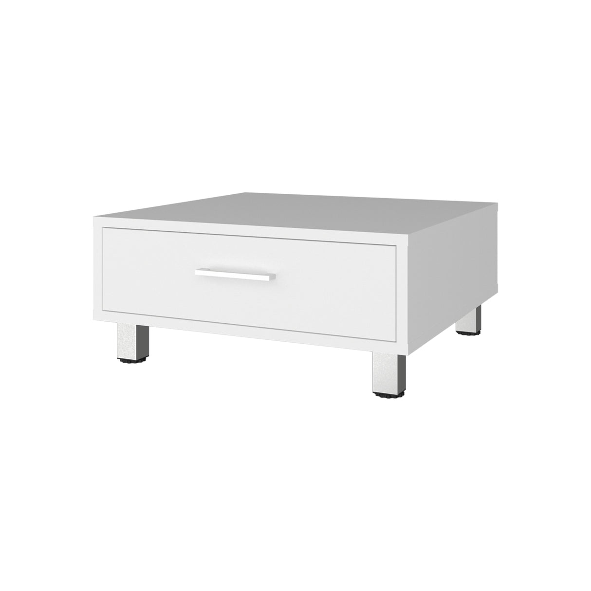 Mesa de Centro Beijing Blanco 60x26.3cm Cuadrada con Patas - MESAS DE CENTRO | Bylmo