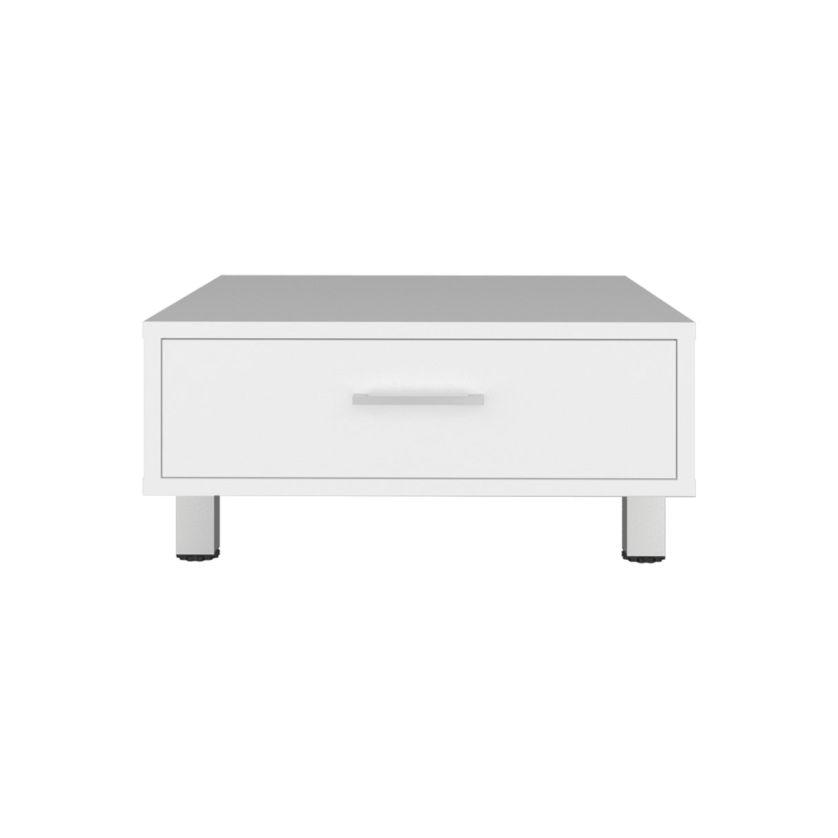 Mesa de Centro Beijing Blanco 60x26.3cm Cuadrada con Patas - MESAS DE CENTRO | Bylmo