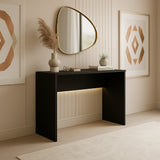 Combo Escritorio y Silla Work Negro 110x78cm con Organizador de Libros