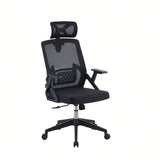 Combo Escritorio y Silla Work Negro 110x78cm con Organizador de Libros