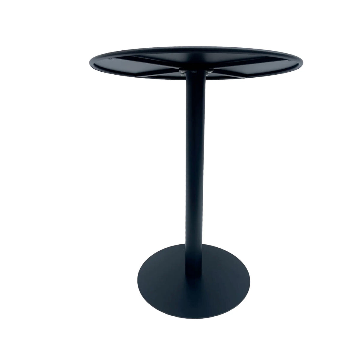 Mesa de Comedor Maiu Negro 60x72cm Circular de Pedestal para Cuatro Puestos sin Sillas - COMEDORES | Bylmo