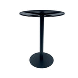 Mesa de Comedor Maiu Negro 60x72cm Circular de Pedestal para Cuatro Puestos sin Sillas - COMEDORES | Bylmo