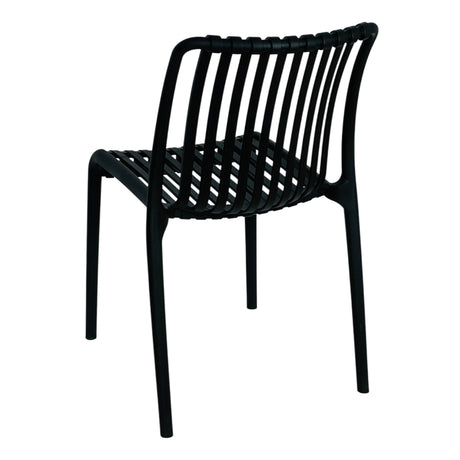 Comedor Maiu Negro 60x72cm Circular de Cuatro Puestos con Dos Sillas - COMEDORES | Bylmo