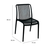 Comedor Maiu Negro 60x72cm Circular de Cuatro Puestos con Dos Sillas - COMEDORES | Bylmo