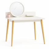 Combo Tocador Nice Blanco 100x135cm con Silla Eames y Espejo - TOCADORES | Bylmo