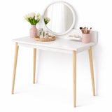 Combo Tocador Nice Blanco 100x135cm con Silla Eames y Espejo - TOCADORES | Bylmo