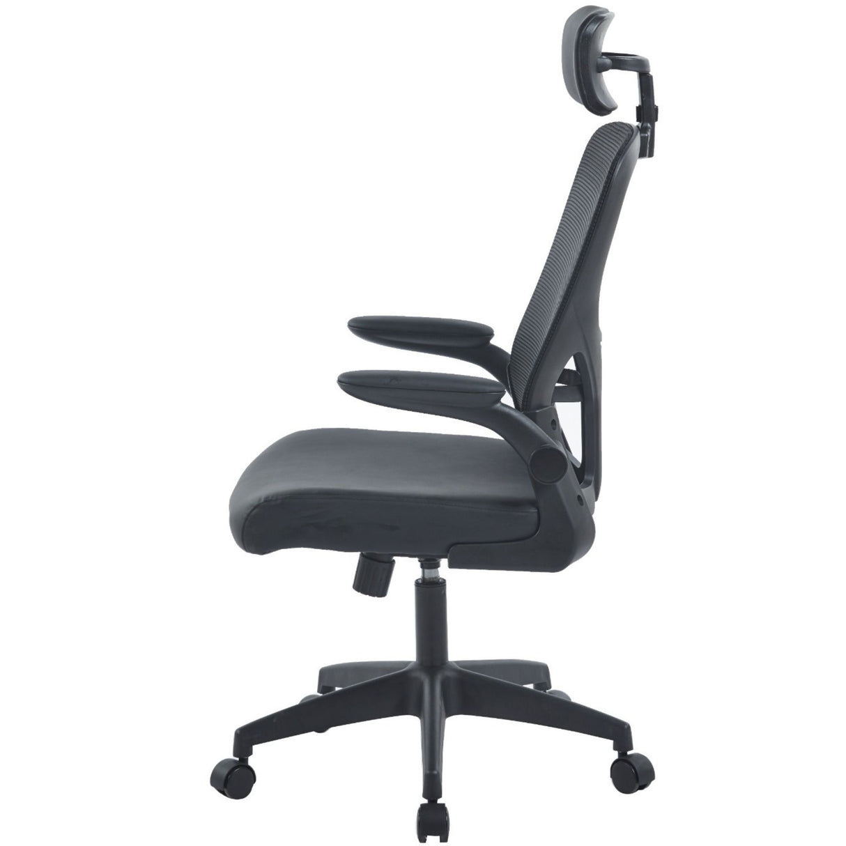 Silla de Oficina Apolo Negro 58x101cm con Apoya Brazos y con Apoya Cabezas - SILLAS DE OFICINA | Bylmo