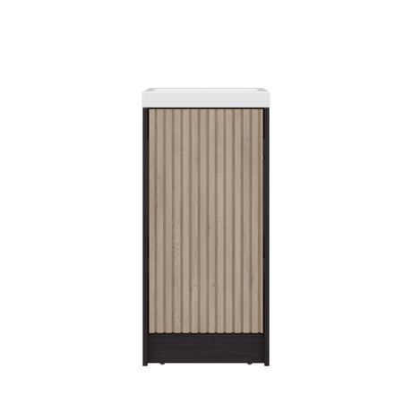Mueble para Lavamanos Syracuse Wengue 39.6x81.4cm Individual con Lavamanos y con Un Cajón - MUEBLES PARA LAVAMANOS | Bylmo