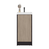 Mueble para Lavamanos Syracuse Wengue 39.6x81.4cm Individual con Lavamanos y con Un Cajón - MUEBLES PARA LAVAMANOS | Bylmo