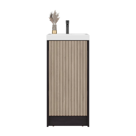 Mueble para Lavamanos Syracuse Wengue 39.6x81.4cm Individual con Lavamanos y con Un Cajón - MUEBLES PARA LAVAMANOS | Bylmo