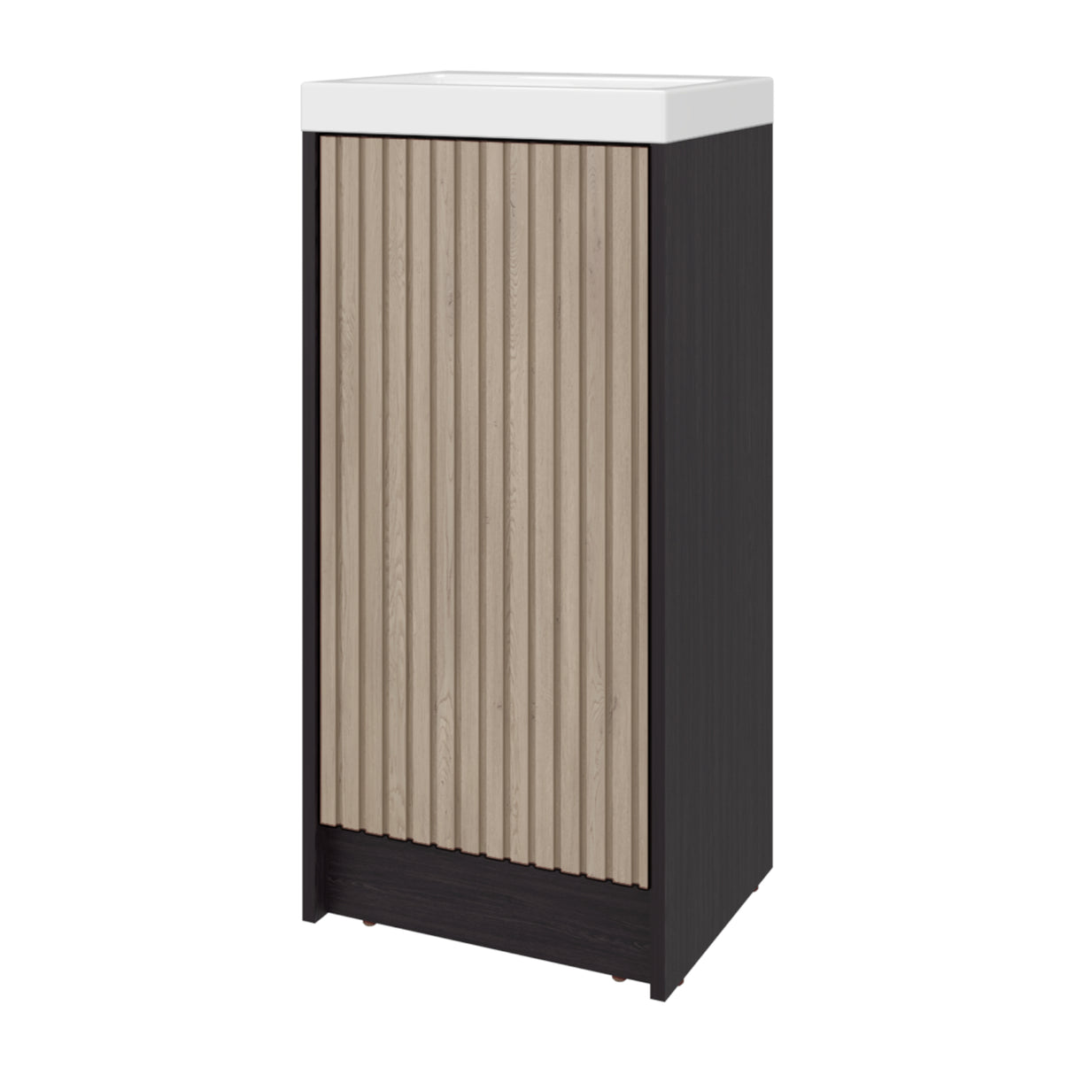 Mueble para Lavamanos Syracuse Wengue 39.6x81.4cm Individual con Lavamanos y con Un Cajón - MUEBLES PARA LAVAMANOS | Bylmo