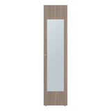 Closet Home Dreams Bardolino y Blanco 40x170cm con Tres Entrepaños con Una Puerta y con Espejo - CLOSETS | Bylmo