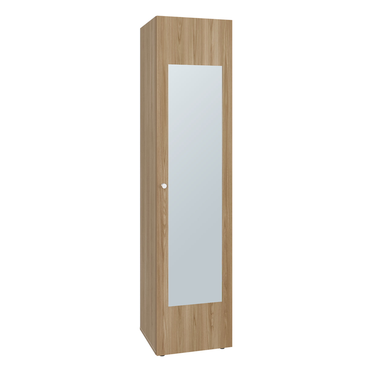 Closet Home Dreams Fresno y Blanco 40x170cm con Tres Entrepaños con Una Puerta y con Espejo