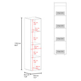 Closet Home Dreams Blanco Marquez 40x170cm con Tres Entrepaños y con Una Puerta