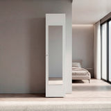 Closet Home Dreams Blanco Marquez 40x170cm con Tres Entrepaños con Una Puerta y con Espejo - CLOSETS | Bylmo