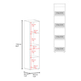 Closet Home Dreams Blanco Marquez 40x170cm con Tres Entrepaños con Una Puerta y con Espejo - CLOSETS | Bylmo