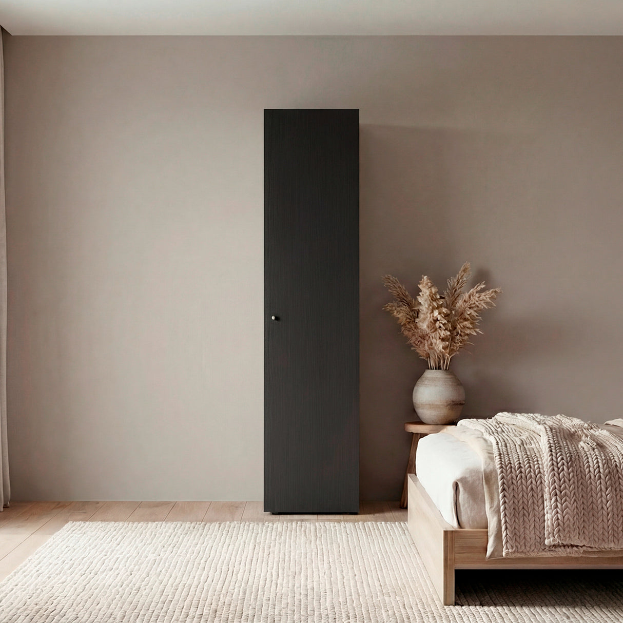 Closet Home Dreams Wengue 40x170cm con Tres Entrepaños y con Una Puerta