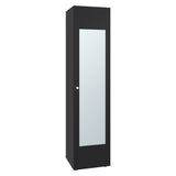Closet Home Dreams Wengue 40x170cm con Tres Entrepaños con Una Puerta y con Espejo - CLOSETS | Bylmo