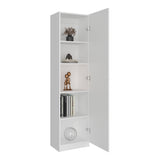 Estantería Home E5 Blanco Marquez 45x180.6cm Rectangular con Cuatro Entrepaños - BIBLIOTECAS Y ESTANTERIAS | Bylmo