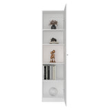 Estantería Home E5 Blanco Marquez 45x180.6cm Rectangular con Cuatro Entrepaños - BIBLIOTECAS Y ESTANTERIAS | Bylmo