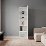 Estantería Home E5 Blanco Marquez 45x180.6cm Rectangular con Cuatro Entrepaños - BIBLIOTECAS Y ESTANTERIAS | Bylmo