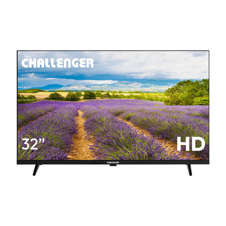 Televisor Challenger Google TV Negro 72.8x45.3cm de 32" Pulgadas Led HD 768P Smart con Bluetooth y Wifi Integrado - TELEVISORES | Bylmo