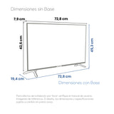 Televisor Challenger Google TV Negro 72.8x45.3cm de 32" Pulgadas Led HD 768P Smart con Bluetooth y Wifi Integrado - TELEVISORES | Bylmo