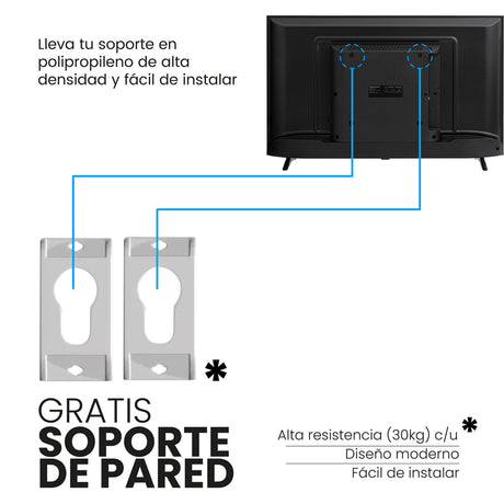 Televisor Challenger Google TV Negro 72.8x45.3cm de 32" Pulgadas Led HD 768P Smart con Bluetooth y Wifi Integrado - TELEVISORES | Bylmo
