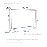 Televisor Challenger Google TV Negro 89.1x57.5cm de 40" Pulgadas Led FULL HD 1080P Smart con Bluetooth y Wifi Integrado - TELEVISORES | Bylmo