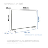 Televisor Challenger Google TV Negro 96.2x61.3cm de 43" Pulgadas Led FULL HD 1080P Smart con Bluetooth y Wifi Integrado - TELEVISORES | Bylmo