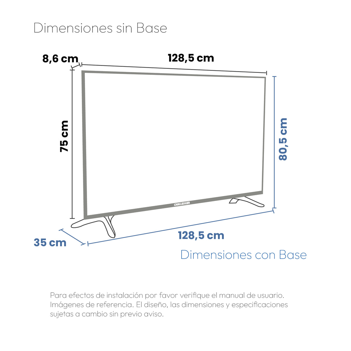Televisor Challenger Google TV Negro 128.5x80.5cm de 58" Pulgadas Qled 4K 2160P Smart con Bluetooth y Wifi Integrado - TELEVISORES | Bylmo