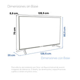 Televisor Challenger Google TV Negro 128.5x80.5cm de 58" Pulgadas Qled 4K 2160P Smart con Bluetooth y Wifi Integrado - TELEVISORES | Bylmo
