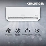 Aire Acondicionado Challenger Blanco 92x19.5cm 220 Voltios 18000 BTU con Tecnología Inverter - AIRES ACONDICIONADOS | Bylmo