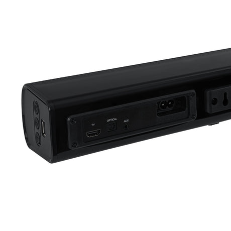 Barra de Sonido Challenger Negro 90x7cm con Bluetooth y Control Remoto