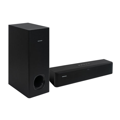Barra de Sonido con Subwoofer Challenger Negro 55x43.9cm con Bluetooth y Control Remoto