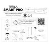 Repisa Rectangular Smart Pro Café 80x15cm con Un Entrepaño - REPISAS | Bylmo