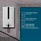 Calentador de Agua Challenger Blanco y Negro 35x61cm 12 Litros de Tiro Natural para Gas Natural - CALENTADORES DE AGUA | Bylmo