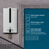 Calentador de Agua Challenger Blanco y Negro 42x71cm 16 Litros de Tiro Natural para Gas Natural - CALENTADORES DE AGUA | Bylmo