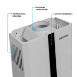 Calentador de Agua Challenger Blanco y Negro 34.5x60cm 10 Litros de Tiro Natural para Gas Natural - CALENTADORES DE AGUA | Bylmo