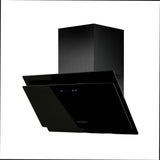 Campana Península Challenger Negro 75.5x75.5cm de Tres Velocidades con Pantalla Digital - CAMPANAS Y EXTRACTORES | Bylmo