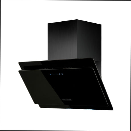 Campana Península Challenger Negro 75.5x75.5cm de Tres Velocidades con Pantalla Digital - CAMPANAS Y EXTRACTORES | Bylmo