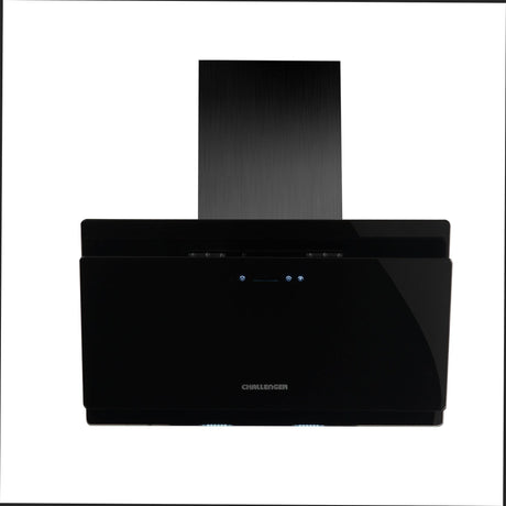 Campana Península Challenger Negro 75.5x75.5cm de Tres Velocidades con Pantalla Digital - CAMPANAS Y EXTRACTORES | Bylmo